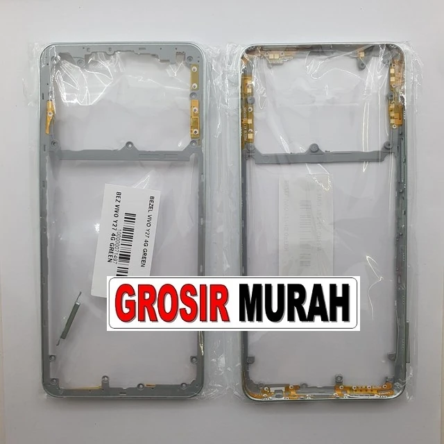 Bezel Vivo Y27 4g Green ready stock harga grosir sparepart HP Libra Jaya