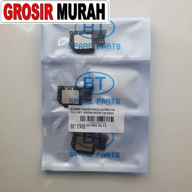 Buzzer Xiaomi Poco X4 Pro 5g Fullset (redmi Note 11e Pro) ready stock harga grosir sparepart HP Libra Jaya