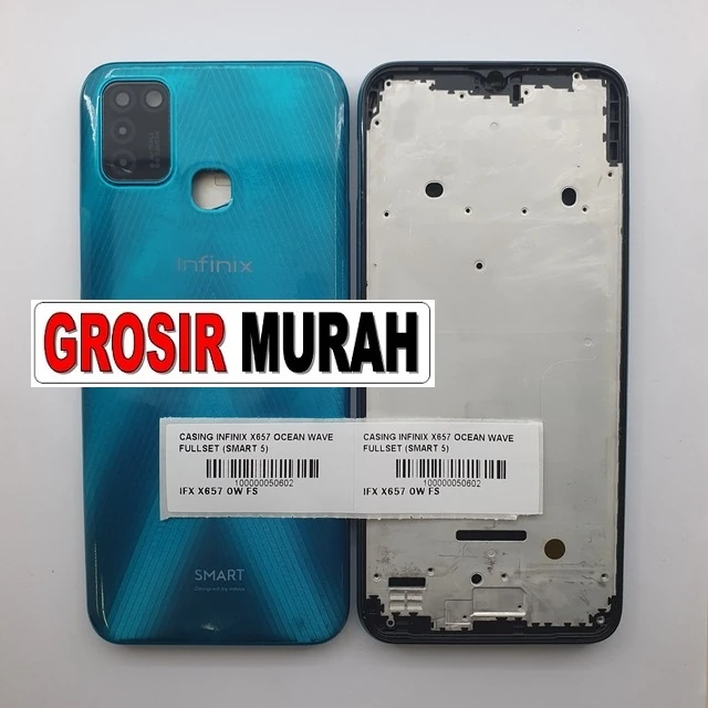 Casing Infinix X657 Ocean Wave Fullset (smart 5) ready stock harga grosir sparepart HP Libra Jaya