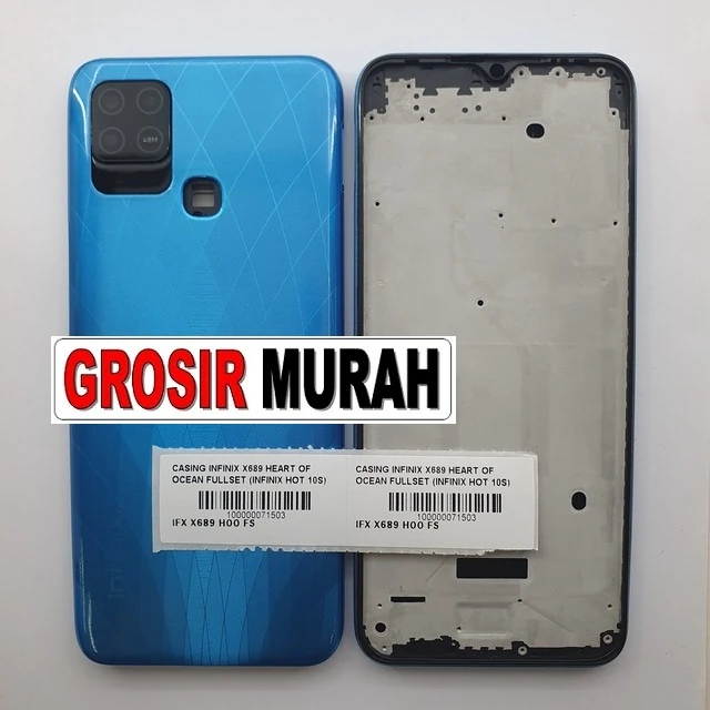 Casing Infinix X689 Heart Of Ocean Fullset (infinix Hot 10s) ready stock harga grosir sparepart HP Libra Jaya