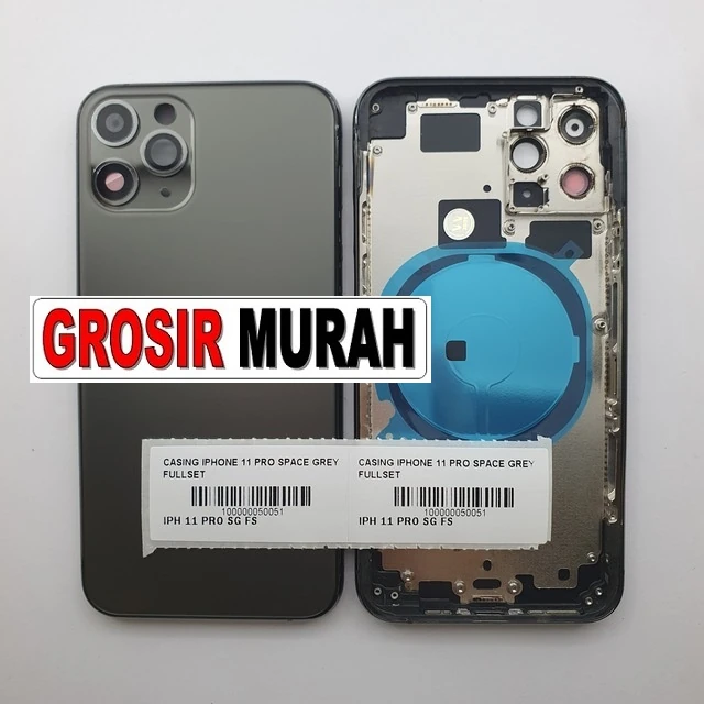 Casing Iphone 11 Pro Space Grey Fullset (ori New) ready stock harga grosir sparepart HP Libra Jaya