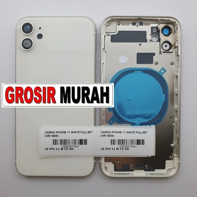 Casing Iphone 11 White Fullset (ori New) ready stock harga grosir sparepart HP Libra Jaya