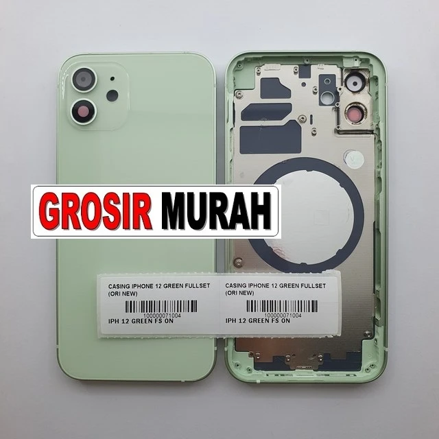 Casing Iphone 12 Green Fullset (ori New) ready stock harga grosir sparepart HP Libra Jaya