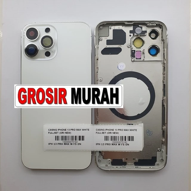 Casing Iphone 13 Pro Max White Fullset (ori New) ready stock harga grosir sparepart HP Libra Jaya