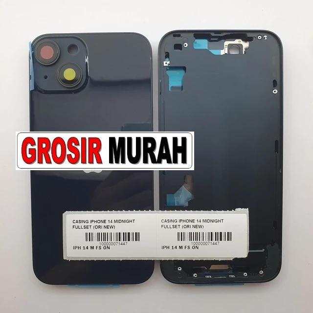 Casing Iphone 14 Midnight Fullset (ori New) ready stock harga grosir sparepart HP Libra Jaya