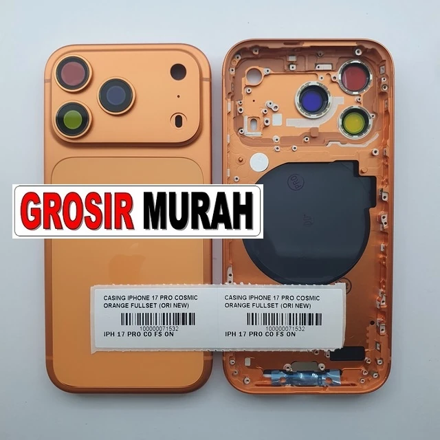 Casing Iphone 17 Pro Cosmic Orange Fullset (ori New) ready stock harga grosir sparepart HP Libra Jaya