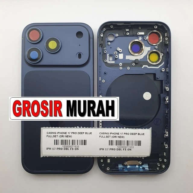 Casing Iphone 17 Pro Deep Blue Fullset (ori New) ready stock harga grosir sparepart HP Libra Jaya