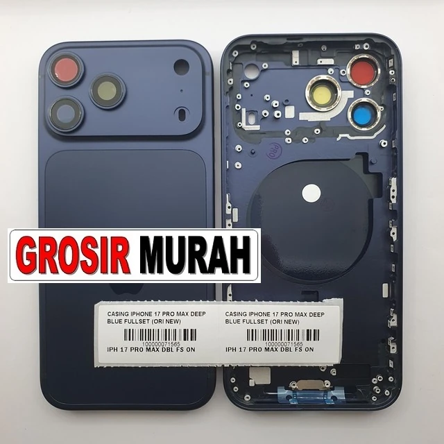 Casing Iphone 17 Pro Max Deep Blue Fullset (ori New) ready stock harga grosir sparepart HP Libra Jaya