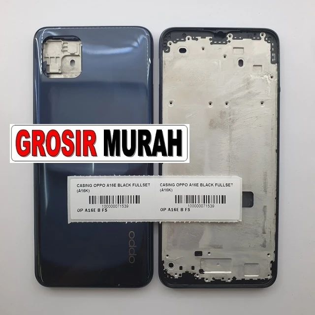 Casing Oppo A16e Black Fullset (a16k) ready stock harga grosir sparepart HP Libra Jaya