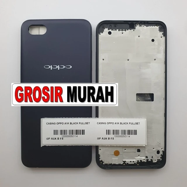 Casing Oppo A1k Black Fullset