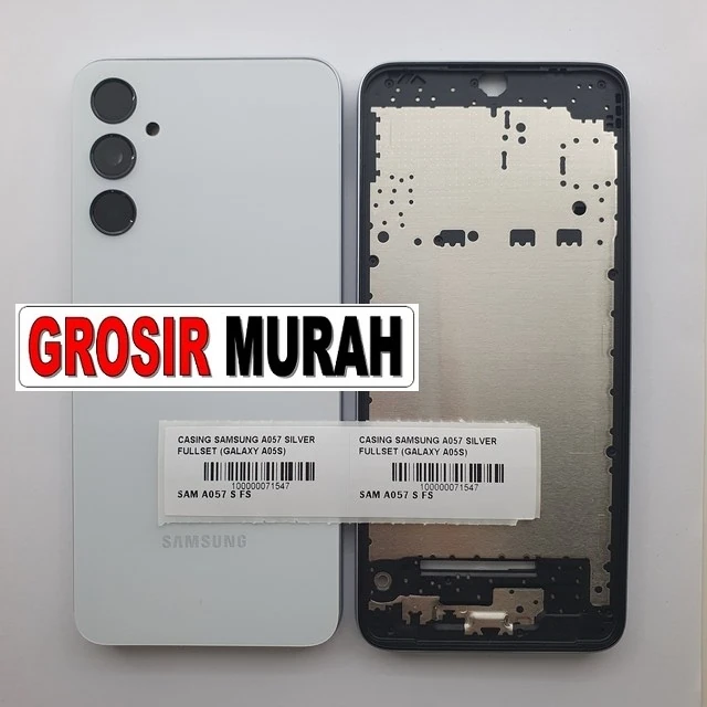 Casing Samsung A057 Silver Fullset (galaxy A05s) ready stock harga grosir sparepart HP Libra Jaya