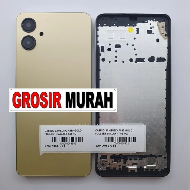 Casing Samsung A065 Gold Fullset (galaxy A06 4g) ready stock harga grosir sparepart HP Libra Jaya