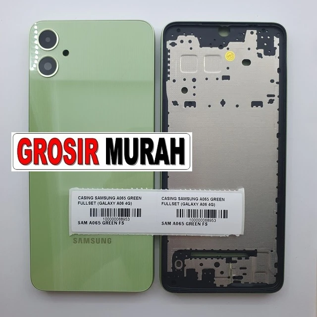 Casing Samsung A065 Green Fullset (galaxy A06 4g) ready stock harga grosir sparepart HP Libra Jaya