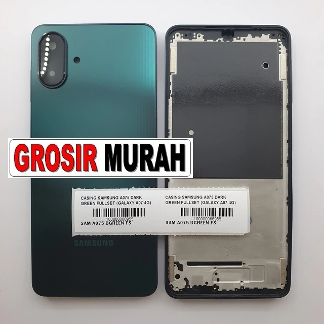 Casing Samsung A075 Dark Green Fullset (galaxy A07 4g) ready stock harga grosir sparepart HP Libra Jaya