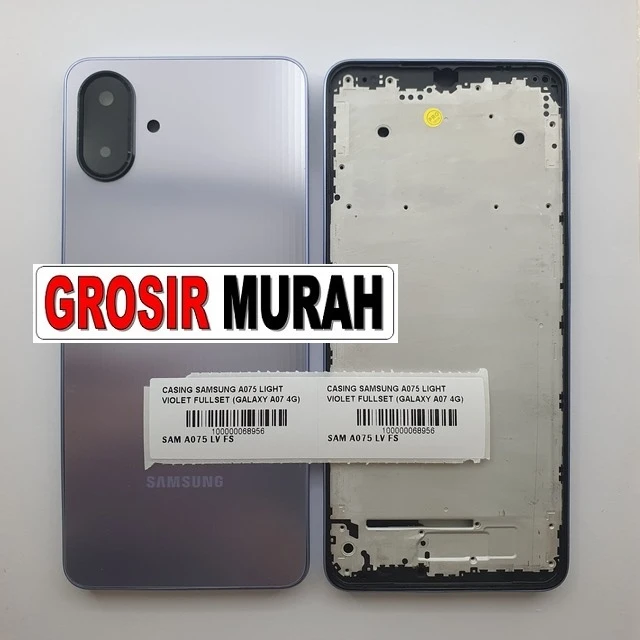 Casing Samsung A075 Light Violet Fullset (galaxy A07 4g) ready stock harga grosir sparepart HP Libra Jaya