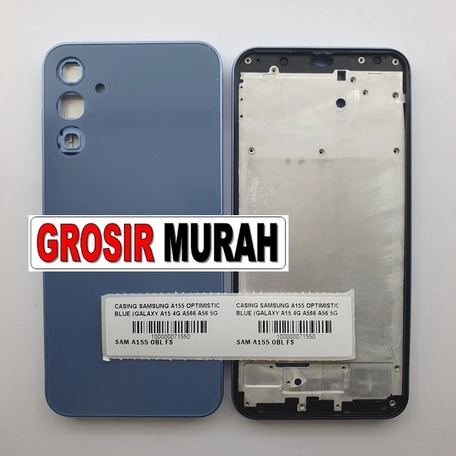 Casing Samsung A155 Optimistic Blue (galaxy A15 4g A566 A56 5g) ready stock harga grosir sparepart HP Libra Jaya
