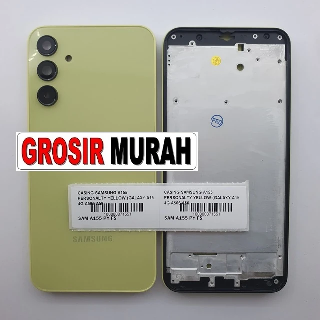 Casing Samsung A155 Personalty Yellow (galaxy A15 4g A566 A56 5g) ready stock harga grosir sparepart HP Libra Jaya