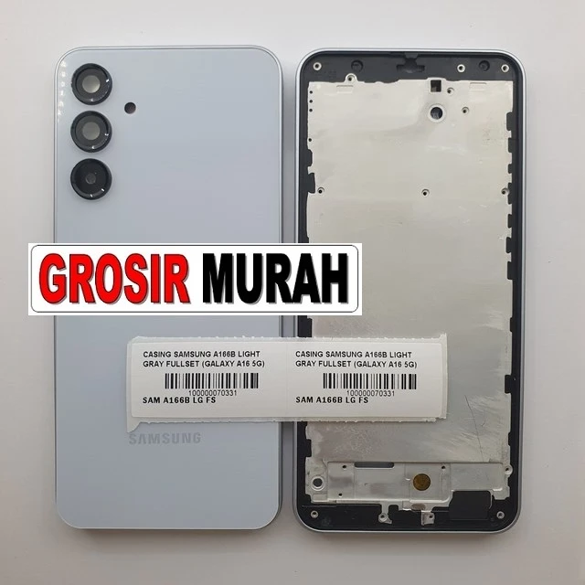 Casing Samsung A166b Light Gray Fullset (galaxy A16 5g) ready stock harga grosir sparepart HP Libra Jaya