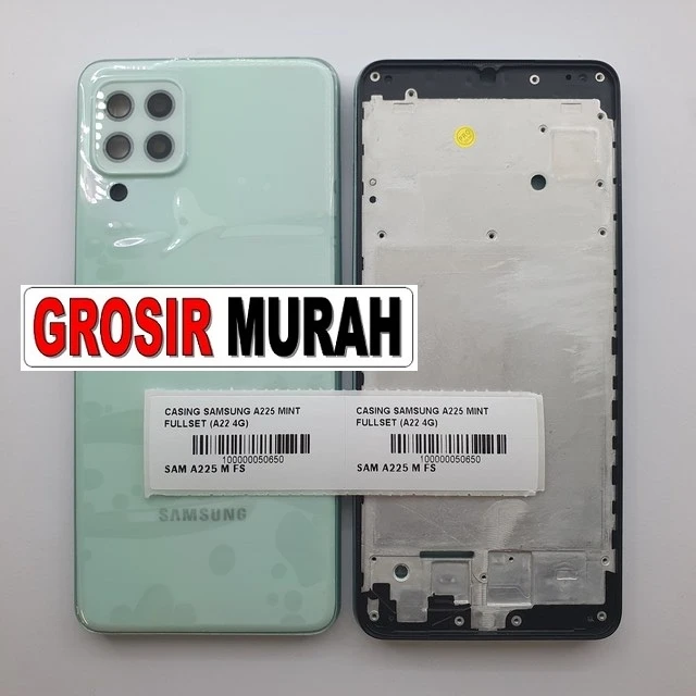 Casing Samsung A225 Mint Fullset (a22 4g) ready stock harga grosir sparepart HP Libra Jaya