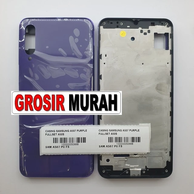 Casing Samsung A507 Purple Fullset A50s ready stock harga grosir sparepart HP Libra Jaya
