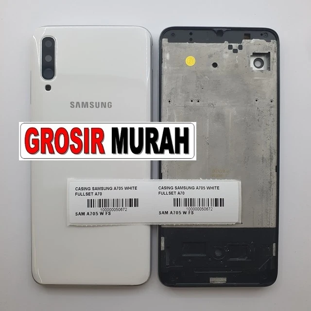 Casing Samsung A705 White Fullset A70 ready stock harga grosir sparepart HP Libra Jaya