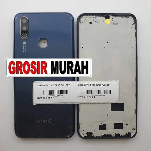 Casing Vivo Y15 Blue Fullset