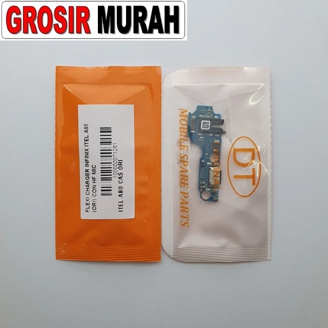 Flexi Charger Infinix Itel A80 (ori) Con Hf Mic ready stock harga grosir sparepart HP Libra Jaya