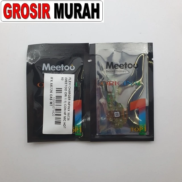Flexi Charger Infinix X6726 (meetoo Ori 1:1) Con Hf Mic Hot 60 5g ready stock harga grosir sparepart HP Libra Jaya