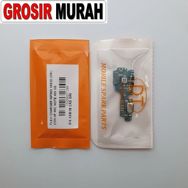 Flexi Charger Infinix X6838 (ori) Con Hf Mic Note 40x 5g ready stock harga grosir sparepart HP Libra Jaya