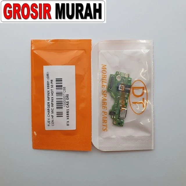 Flexi Charger Infinix X6881 (ori) Con Hf Mic Infinix Hot 50 Pro 4g Spark 30 Pro ready stock harga grosir sparepart HP Libra Jaya