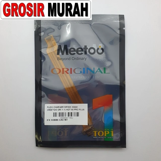 Flexi Charger Infinix X6886 (meetoo Ori 1:1) Hot 60 Pro Plus ready stock harga grosir sparepart HP Libra Jaya
