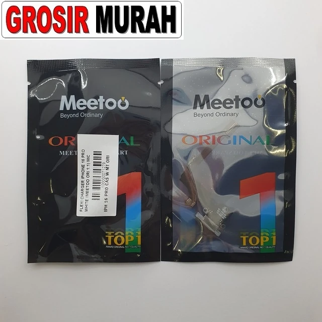 Flexi Charger Iphone 16 Pro White (meetoo Ori 1:1) Mic ready stock harga grosir sparepart HP Libra Jaya