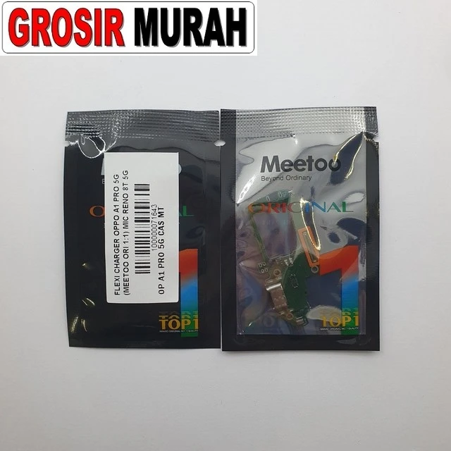 Flexi Charger Oppo A1 Pro 5g (meetoo Ori 1:1) Mic Reno 8t 5g ready stock harga grosir sparepart HP Libra Jaya