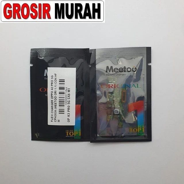 Flexi Charger Oppo A3 Pro 5g Cph2639 (meetoo Ori 1:1) Con Hf Mic ready stock harga grosir sparepart HP Libra Jaya
