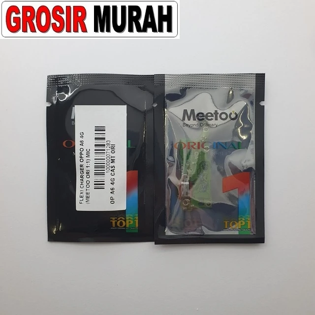 Flexi Charger Oppo A6 4g (meetoo Ori 1:1) Mic ready stock harga grosir sparepart HP Libra Jaya
