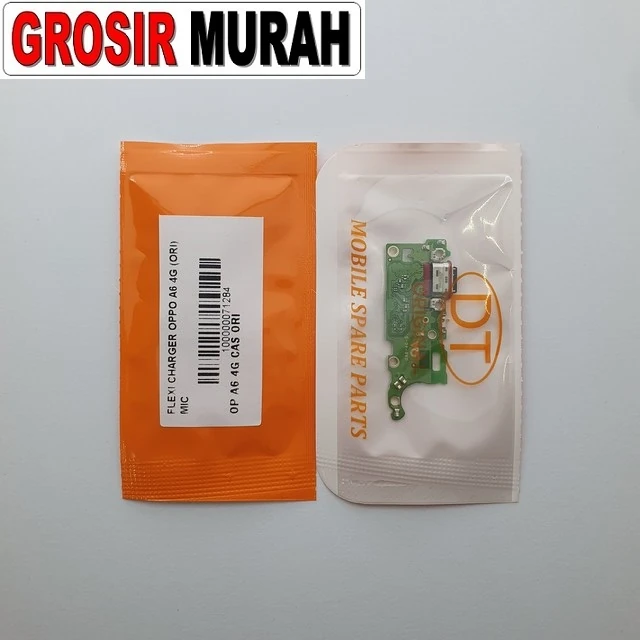 Flexi Charger Oppo A6 4g (ori) Mic ready stock harga grosir sparepart HP Libra Jaya