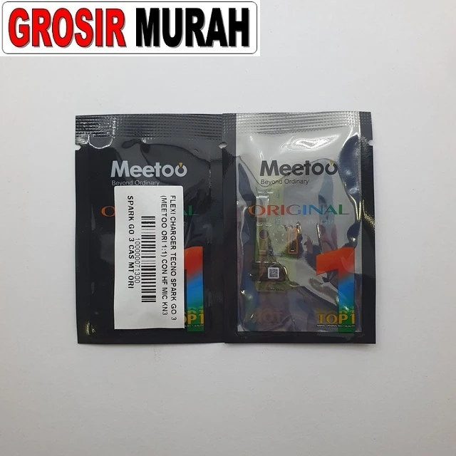 Flexi Charger Tecno Spark Go 3 (meetoo Ori 1:1) Con Hf Mic Kn3 ready stock harga grosir sparepart HP Libra Jaya