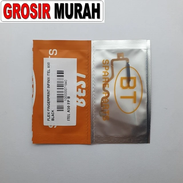 Flexi Fingerprint Infinix Itel A50 Black ready stock harga grosir sparepart HP Libra Jaya