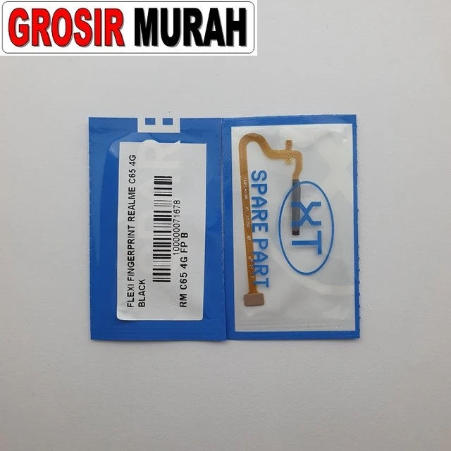 Flexi Fingerprint Realme C65 4g Black ready stock harga grosir sparepart HP Libra Jaya