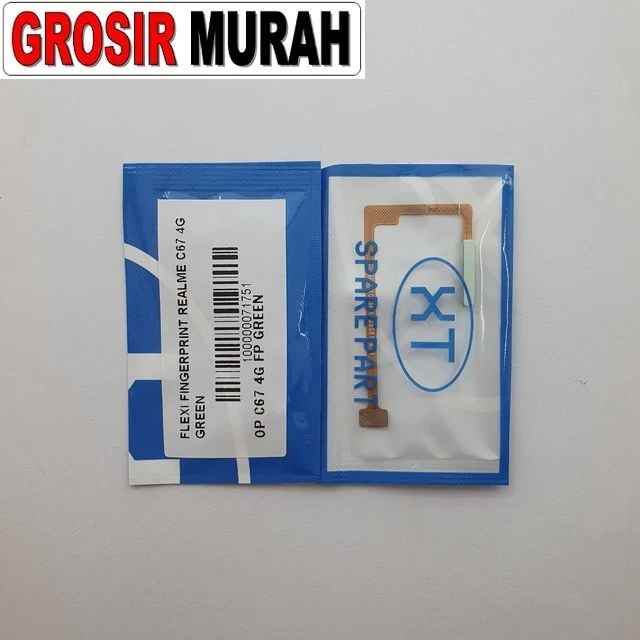 Flexi Fingerprint Realme C67 4g Green ready stock harga grosir sparepart HP Libra Jaya