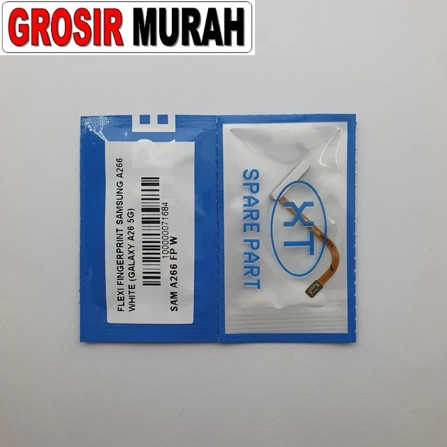 Flexi Fingerprint Samsung A266 White (galaxy A26 5g) ready stock harga grosir sparepart HP Libra Jaya