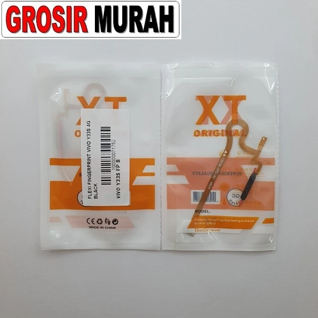 Flexi Fingerprint Vivo Y33s 4g Black ready stock harga grosir sparepart HP Libra Jaya