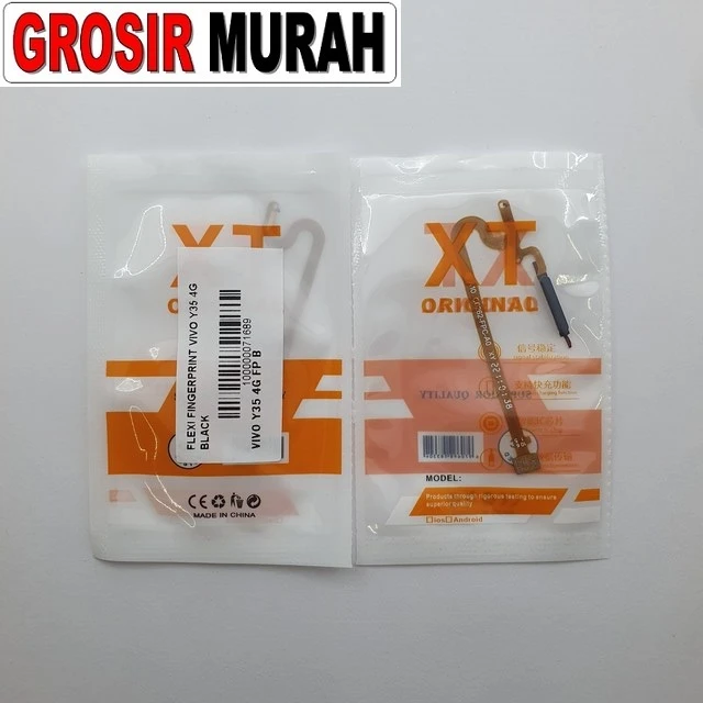 Flexi Fingerprint Vivo Y35 4g Black ready stock harga grosir sparepart HP Libra Jaya
