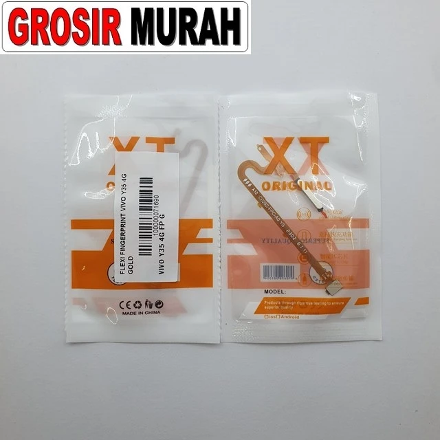 Flexi Fingerprint Vivo Y35 4g Gold ready stock harga grosir sparepart HP Libra Jaya