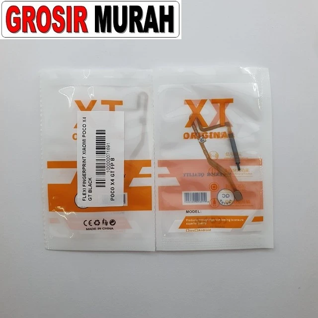 Flexi Fingerprint Xiaomi Poco X4 Gt Black ready stock harga grosir sparepart HP Libra Jaya