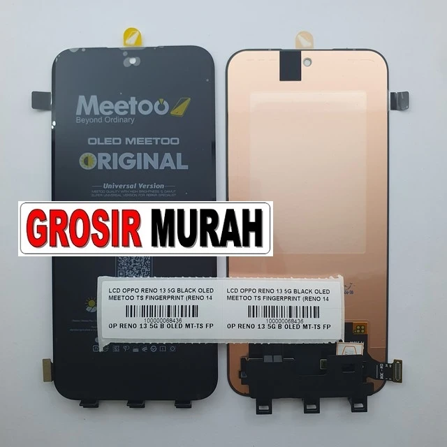 Lcd Oppo Reno 13 5g Black Oled Meetoo Ts Fingerprint (reno 14 5g) ready stock harga grosir sparepart HP Libra Jaya