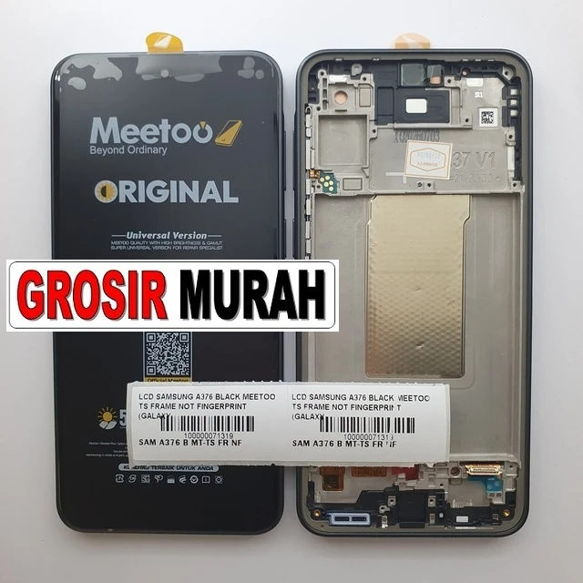 Lcd Samsung A376 Black Meetoo Ts Frame Not Fingerprint (galaxy A37 5g) ready stock harga grosir sparepart HP Libra Jaya