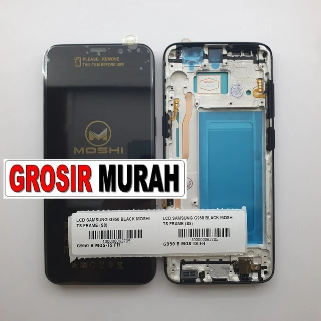Lcd Samsung G950 Black Moshi Ts Frame (s8) ready stock harga grosir sparepart HP Libra Jaya