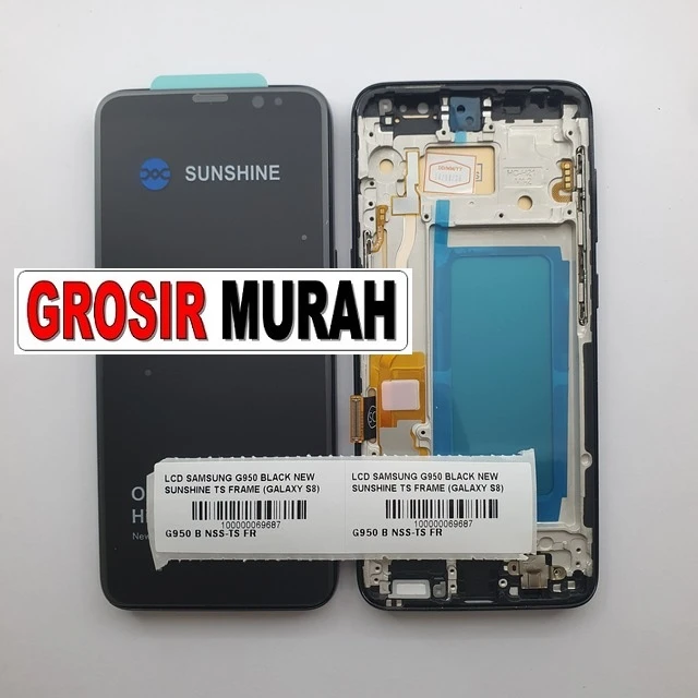 Lcd Samsung G950 Black New Sunshine Ts Frame (galaxy S8) ready stock harga grosir sparepart HP Libra Jaya