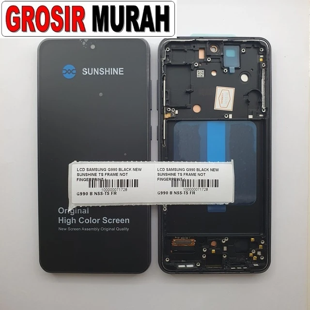 Lcd Samsung G990 Black New Sunshine Ts Frame Not Fingerprint (galaxy S21 Fe 5g) ready stock harga grosir sparepart HP Libra Jaya